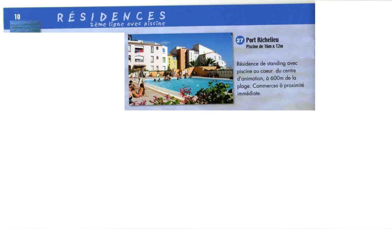 Studio Port Richelieu Agde Extérieur photo